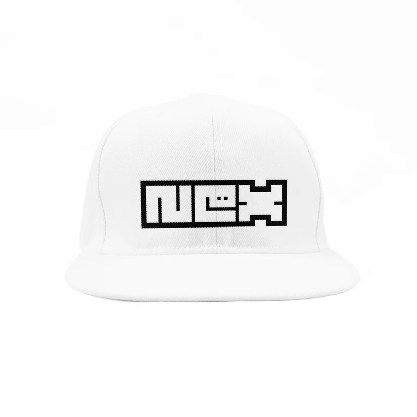 Nex Snapback Cap-White